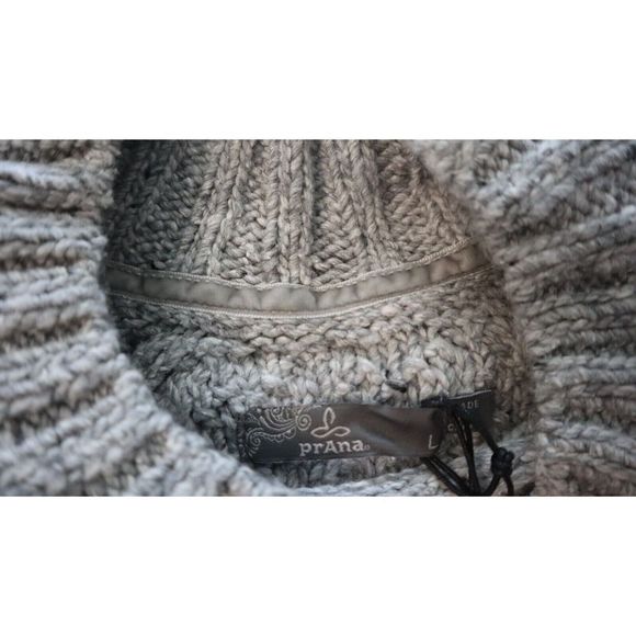 PrAna 1966191 Women's Sz Large Gray Nemma Standard Fit Knit Sweater $99+ - Picture 7 of 9